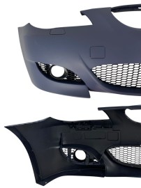 Предна броня за BMW E60/E61 sedan/combi - M5 дизайн с отвори за халогени, грундирана 