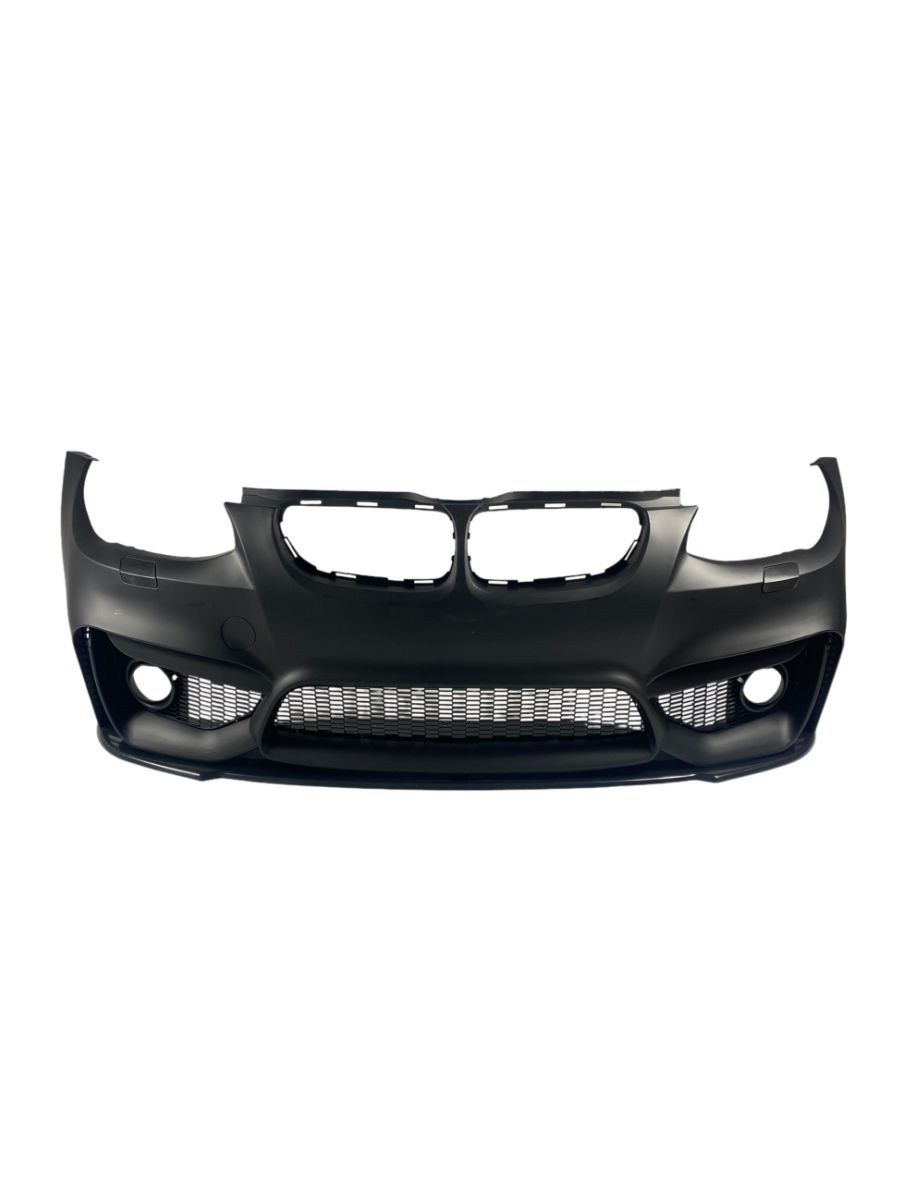 Предна броня за BMW E92 (2005-2009) - M4 дизайн с добавка и отвори за халогени 