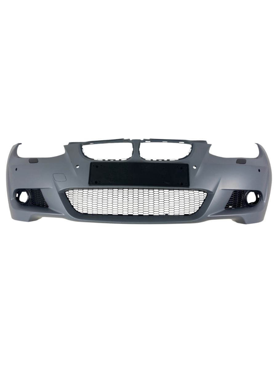 Предна броня за BMW E92 (2006-2009) - M-Tech дизайн с отвори за халогени и парктроник 